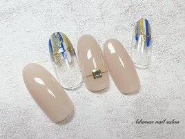 塗りかけネイル