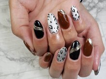 moqu.【モク】/レオパードマグネットネイル