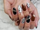 レオパードマグネットネイル