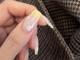 お花ホロ　バターイエロー