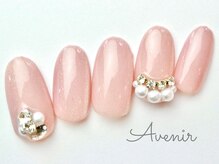 アヴィニール 表参道(Avenir)/華やかビジューネイル
