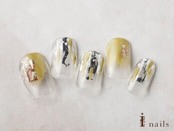 アイネイルズ 横浜EAST店(I-nails)/ピスタチオ塗りかけネイル
