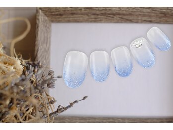 ネイルサロン ファストネイル サクラス戸塚店(FASTNAIL)/梅雨ネイル　ラメ　【11262】