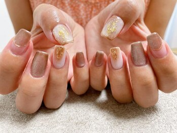 モグネイル(Mogunail)/9.10月定額B マーブルネイル