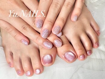 ユーネイルズ 恵比寿(Yu.NAILS.)の写真/毎回オフ無料☆持込みもOK◎[フットバス&ケア付き♪ハンド&フットジェル¥19000/フットデザイン90分¥10000]