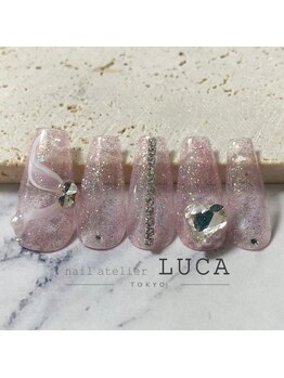 ネイルアトリエルカ(nail atelier LUCA)/R-151 ハートワンホンネイル