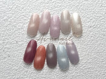 秋色☆うる艶マグネットネイル