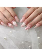 アートネイル ギャラリー(Art nail Gallery)/ハートパール×ピンクネイル