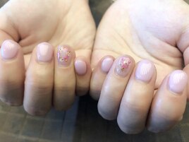 押し花×ピンク