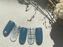 キキネイル 二子玉川(kikinail)/11.12月定額A チェックネイル