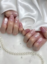 ビビ(ViVi)/手書きフラワーネイル