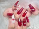 バレンタインネイル