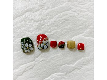 《フットアート》アシメントリー