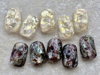 凹凸ネイル、奥行きアート