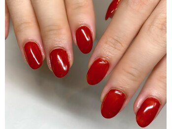 ラヴィネイル(La Vie Nail)/赤レッド/美爪/大人シンプル