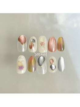 9月定額ネイルアシメデザインB