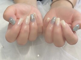 blue×beige×ライン.