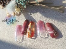 セッテネイル(Sette Nail)/レッド×マグネットネイル
