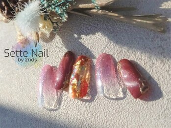 セッテネイル(Sette Nail)/レッド×マグネットネイル