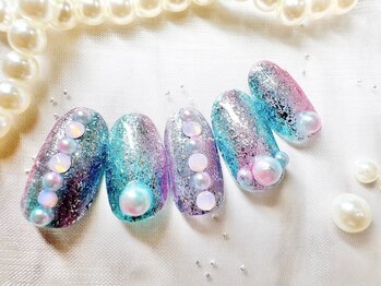 プティリボン 武蔵小金井店(PetitRibbon)/Design グラデ ステンドグラス