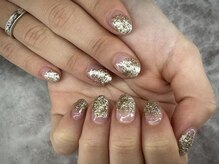 ヌル ネイル 堀江(NURU NAIL HORIE)/ゴールドテラコッタニュアンス☆