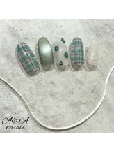 エーアンドエー 蕨店(A&A)/グリーンチェック×フラワー