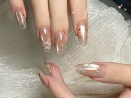 チェック＆ドット柄デザイン