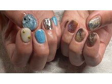 ガーデン ヘア&エステ&ネイル Garden/アシメアートネイル