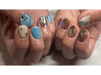 ガーデン ヘア&エステ&ネイル Garden/アシメアートネイル