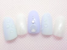 ネイルサロン ロゼオ(Nail salon Roseo)/■渋谷>7990円/水滴 海ネイル