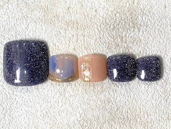 レイネイル 岐阜茜部店(RAY NAIL)/ダークフラッシュネイル