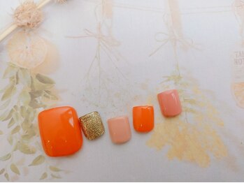 ネイルサロン&スクール ジーナ(GINA)/フレッシュ春色シンプルネイル