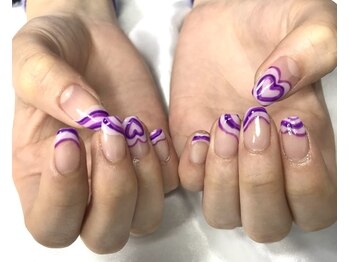 紫×ハート
