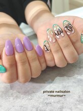 プライベート ネイルサロン マーマ(murmur)/アシンメトリーデザイン