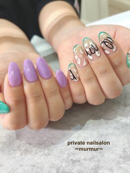 プライベート ネイルサロン マーマ(murmur)/アシンメトリーデザイン