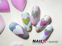 ネイリックス アヴェニール(NAILX avenir)/パステルくりぬきハート