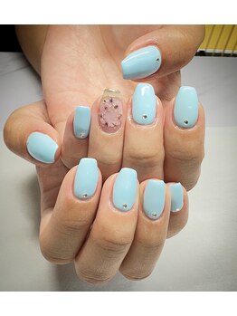 ワンカラー+Flower♪