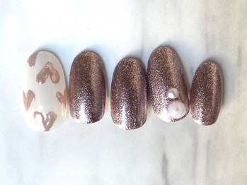 プティリボン 武蔵小金井店(PetitRibbon)/simple くすみミラーハート