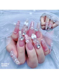 冬っぽい　大人気ツイードネイル