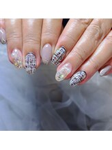 ネイルサロン リン(Lin)/ツイードネイル