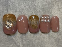 カラネイル 南森町店(calla nail)/ゴールドピンク