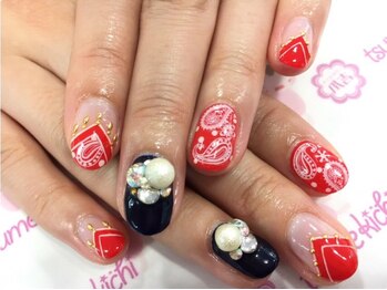ネイルサロン 爪吉/1大人気!バンダナネイル☆