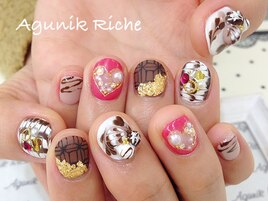 【バレンタインネイル】