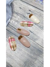 ナンバーファイブ(N°5)/秋カラーチェックネイル☆