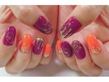 ハロウィンネイル ジェルネイル