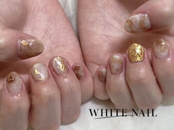 ホワイトネイル(WHITE NAIL)/ニュアンス/ニュアンスネイル