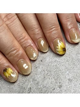 エムネイル(Ｍ)/ひまわりネイル