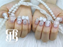 ネイルサロンレイアス(RAYAS)/リボン×千鳥ネイル