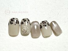 ネイルメゾン 梅田(NAIL MAISON)/薔薇レオパードカラーマグネット