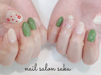 サク(saku)/お正月ネイル